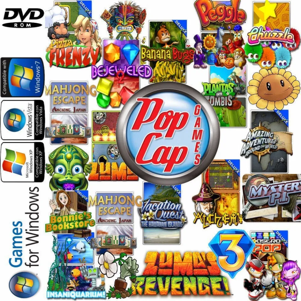 PopCap Games Full Set Murah (Digital) (Google Drive) (Plant vs Zombie,  Insaniquarium, Zuma)